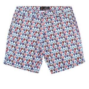NEW EIGHT X men's retro print shorts in blue